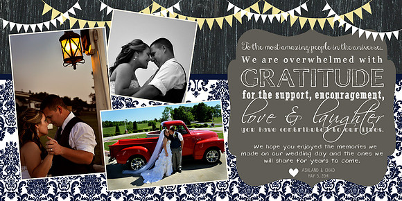 Custom-Designed {Thank You} card